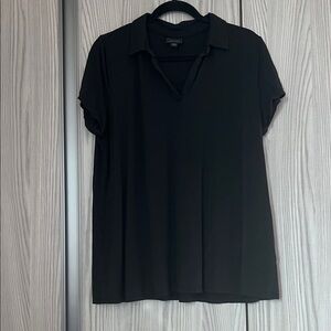 J. Jill Classic Black Short Sleeve Shirt